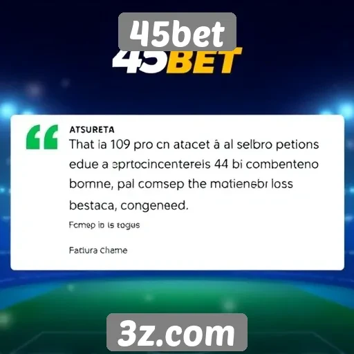 Opinião de jogadores sobre o atendimento ao cliente no 45bet