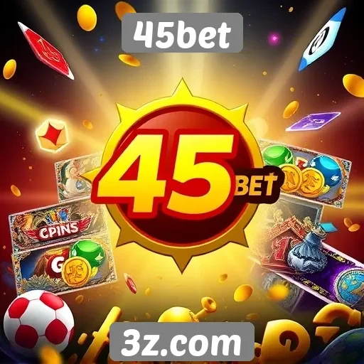 Diversidade de jogos disponíveis na plataforma 45bet